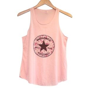 🌈 6/$60 Mallorca Original Tank Top Sheer Pink Size Small Medium